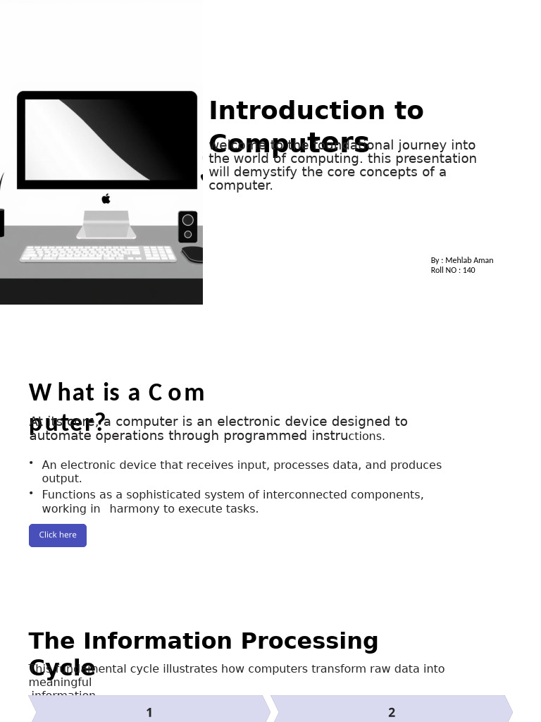 Introduction To Computers (212 | PDF | Computer Data Storage | Input/Output
