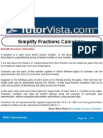 Simplify Fractions Calculator