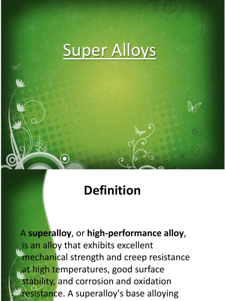 Super Alloys | PDF | Alloy | Materials