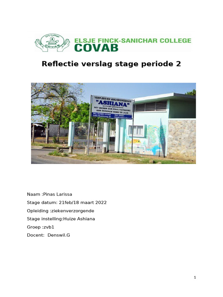 Verslag Ashiana | PDF