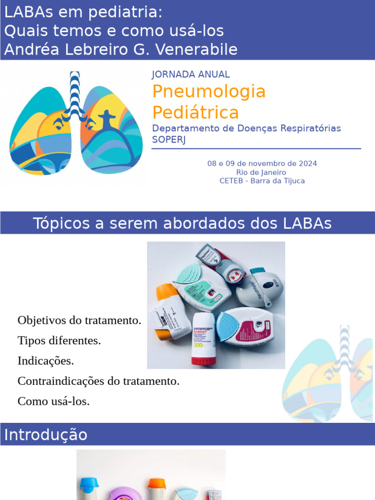 LABAs Jornada de Pneumoped Template | PDF