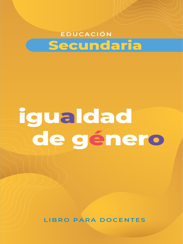 Educación Secundaria y Género Igualitario | PDF | Estudios de género ...