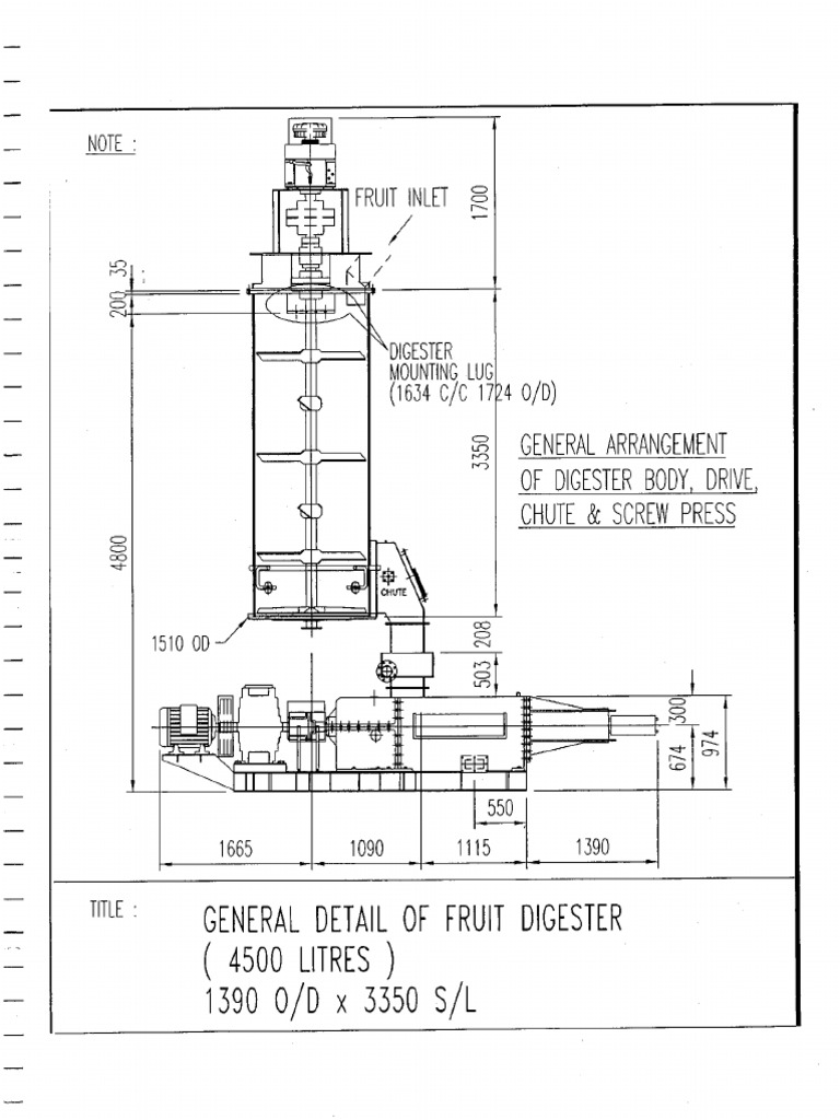 4,500L Digester Spare Parts Manual | PDF