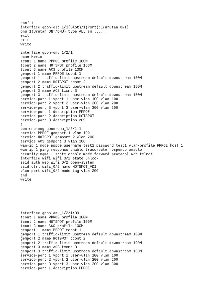Script Config Modem f670l BG Wandi | PDF | Wi Fi | Physical Layer Protocols