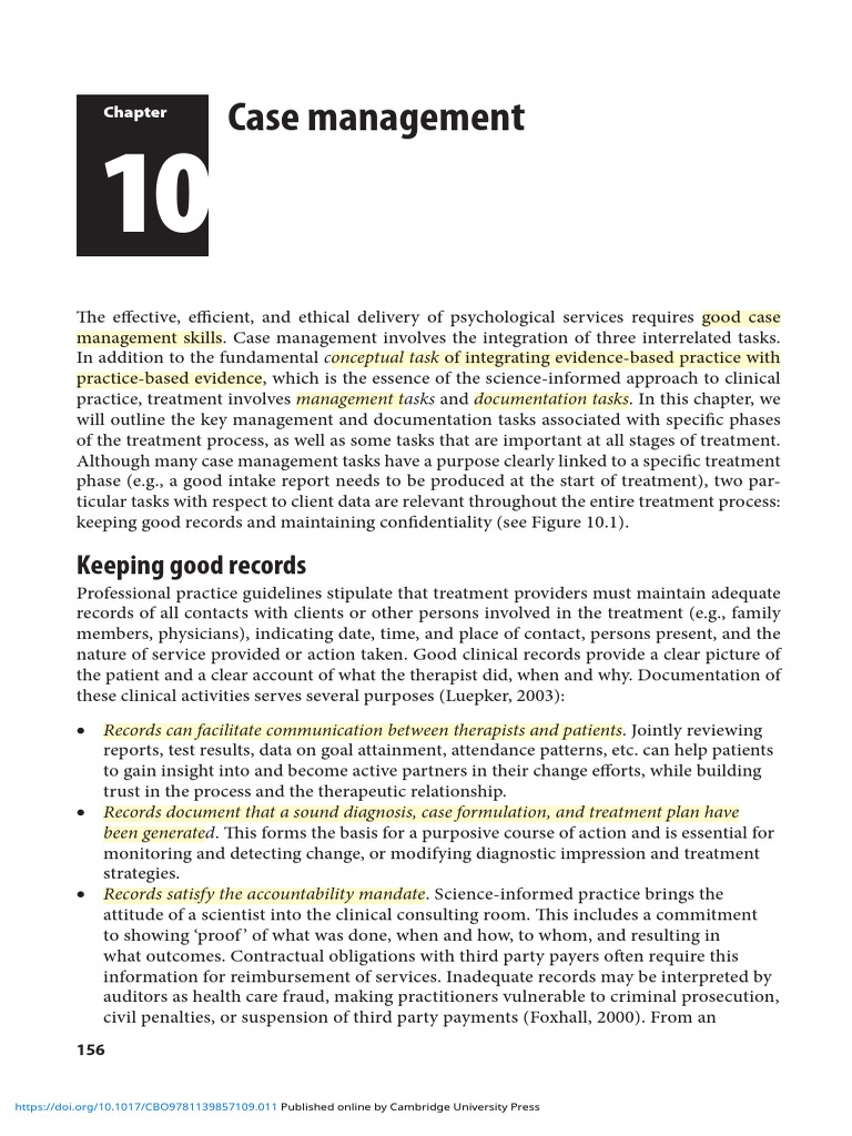 Case Management | PDF | Confidentiality | Informed Consent