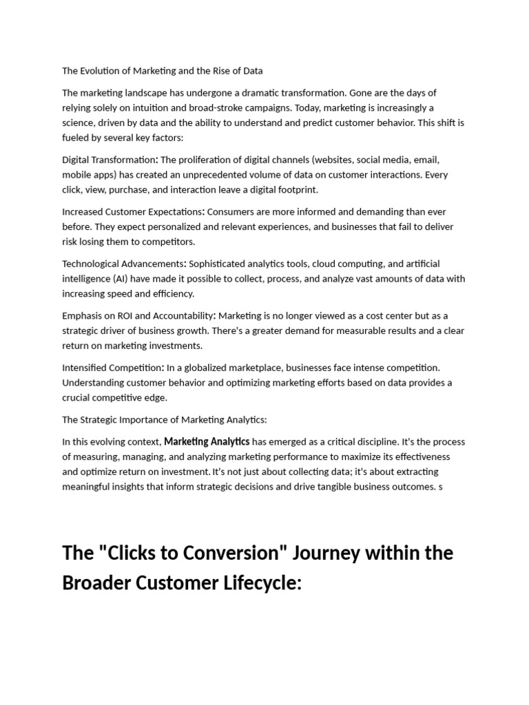 The Evolution of Marketing and The Rise of Data | PDF | Analytics ...