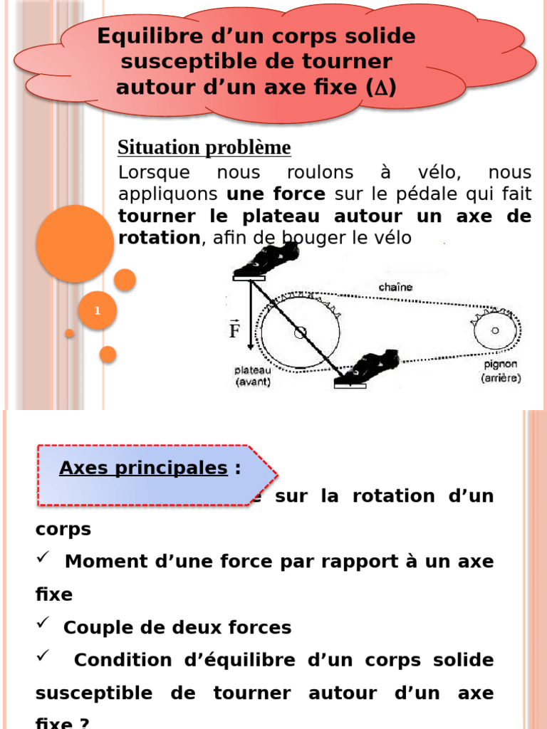 Leçon Phy 6 | PDF | Moment d'une force | Rotation
