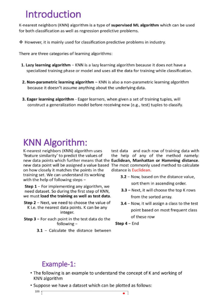 Distance Measures: Euclidean & Manhattan | PDF