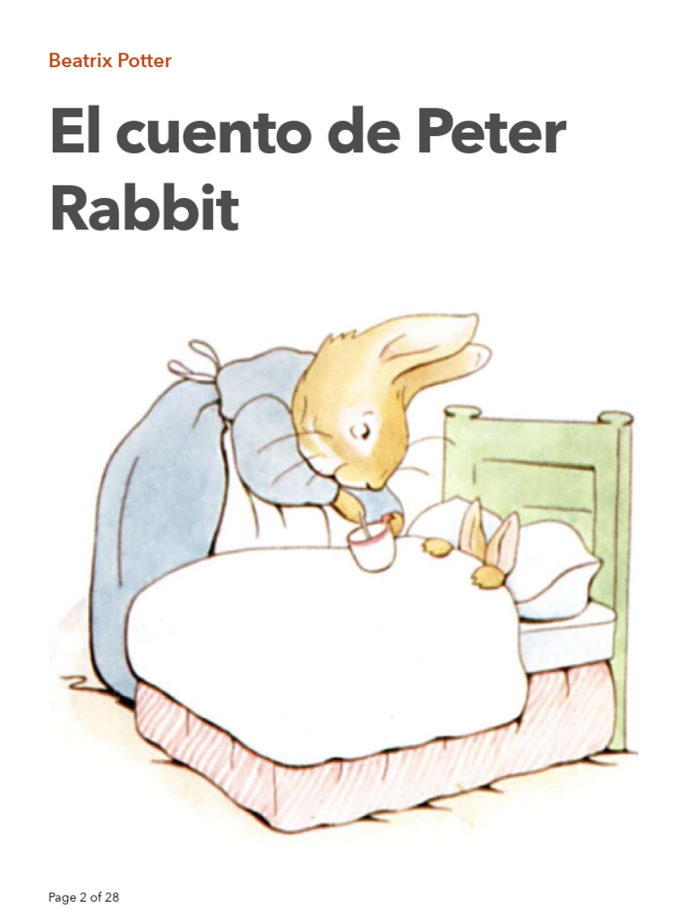 Aventura de Peter Rabbit en el jardín | PDF