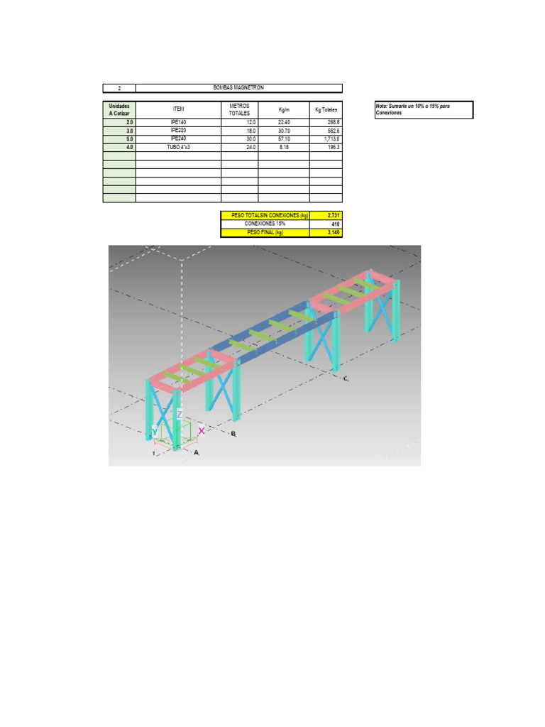 Cant. Material Bombas v1 | PDF