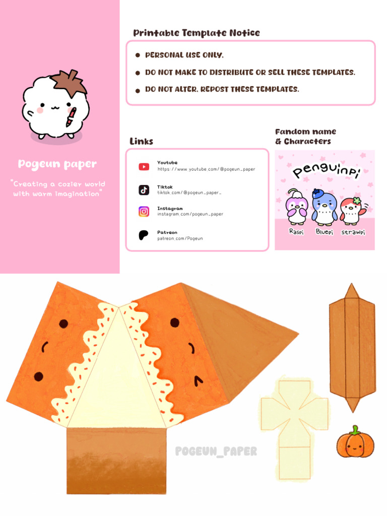 Paper Squishy Laptop Template