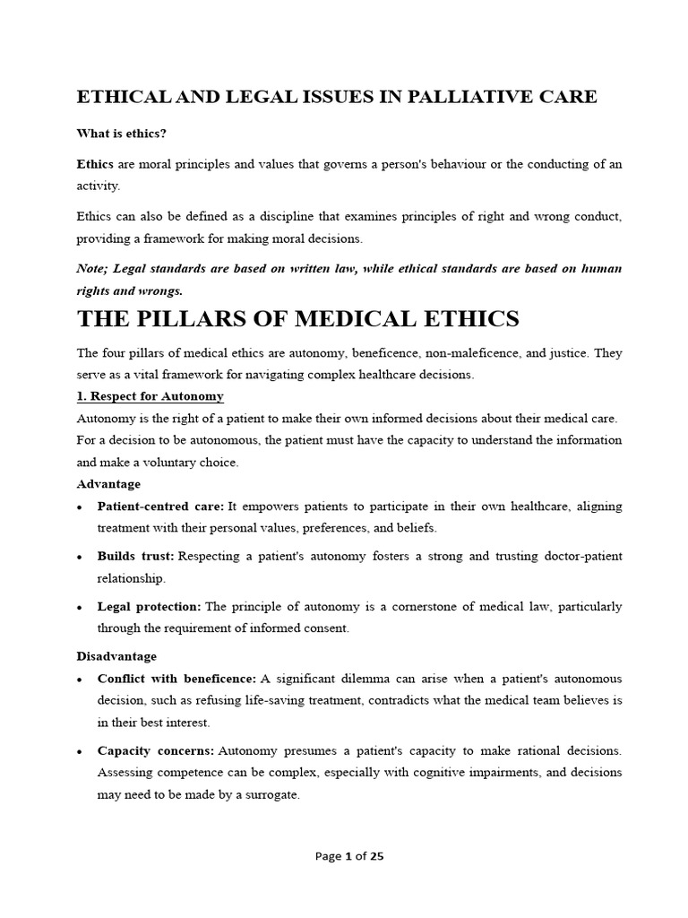 Ethical Issues in Palliative Care | PDF | Will And Testament | Probate