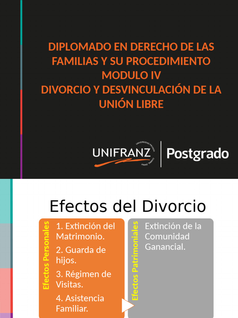 Divorcio y Efectos en Derecho Familiar | PDF | Divorcio | Justicia