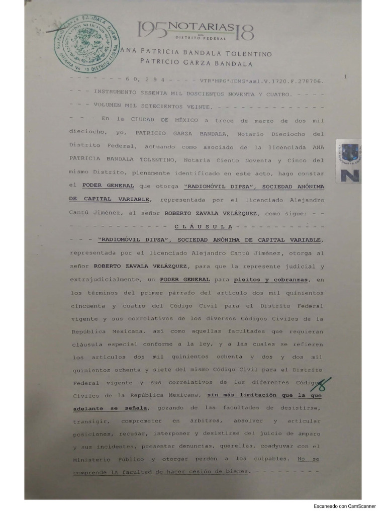 Poder Notarial | PDF