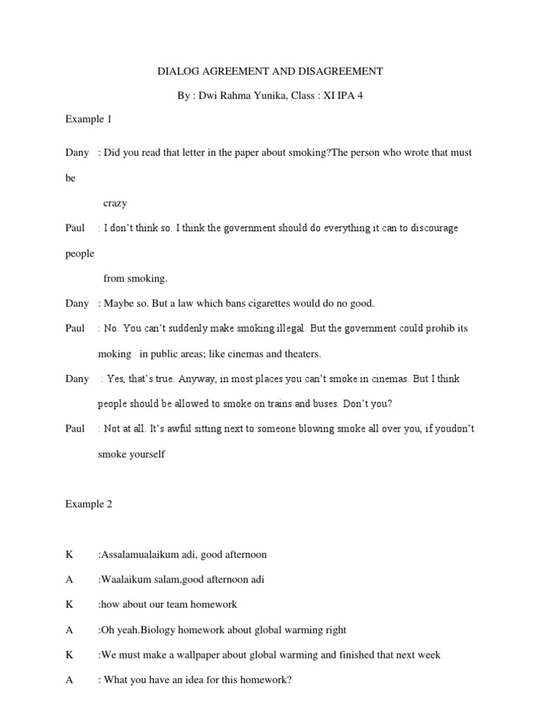 Dialog Agreement And Disagreement Pdf Computing And Information Technology Nature