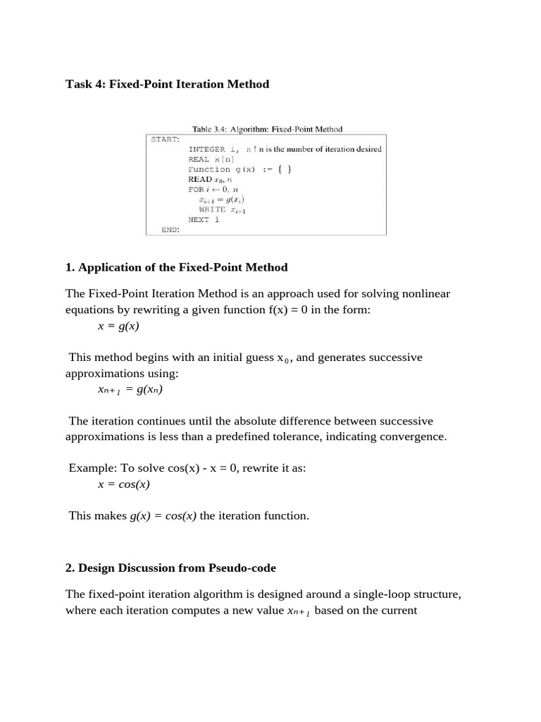 Fixed-Point Iteration Method Examples | PDF | Iteration | Mathematics