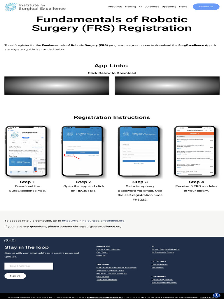 Robotic Surgery Training Registration Guide | PDF | Computing | Software