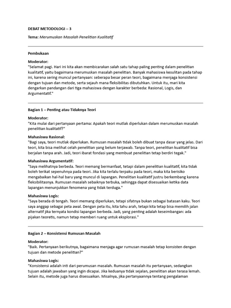 Debat Metodologi - 3 - Testing | PDF