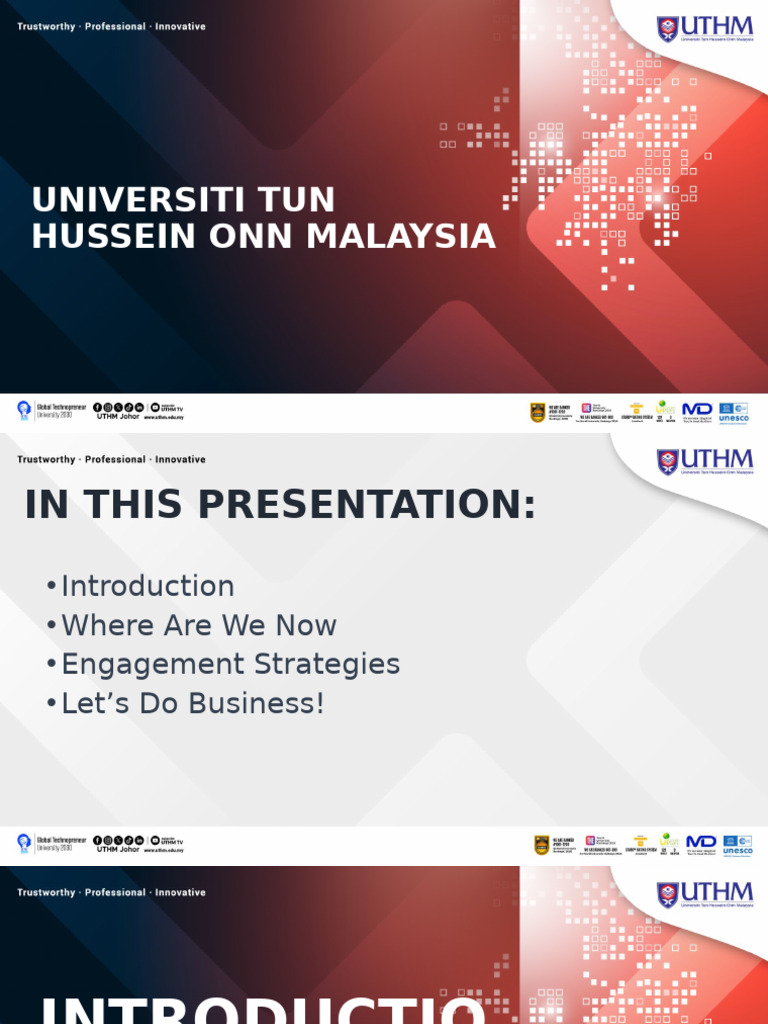 UTHM Engagement Strategies Overview | PDF