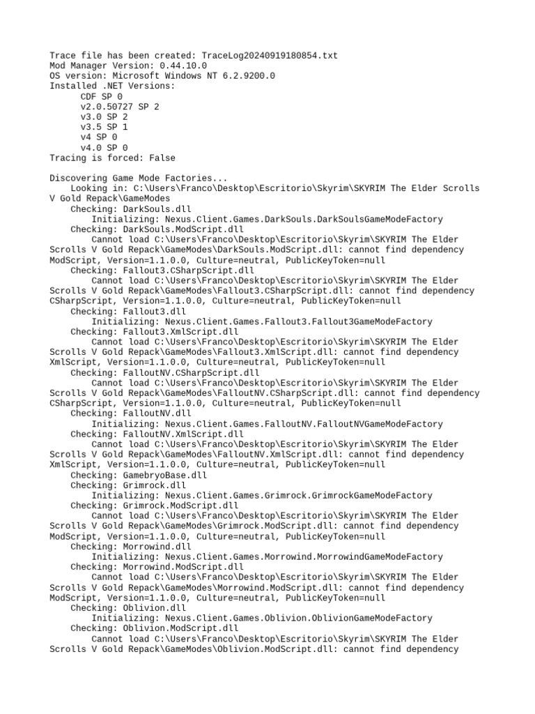 Trace Log 20240919180854213 TXT | PDF | Microsoft Windows | Computing