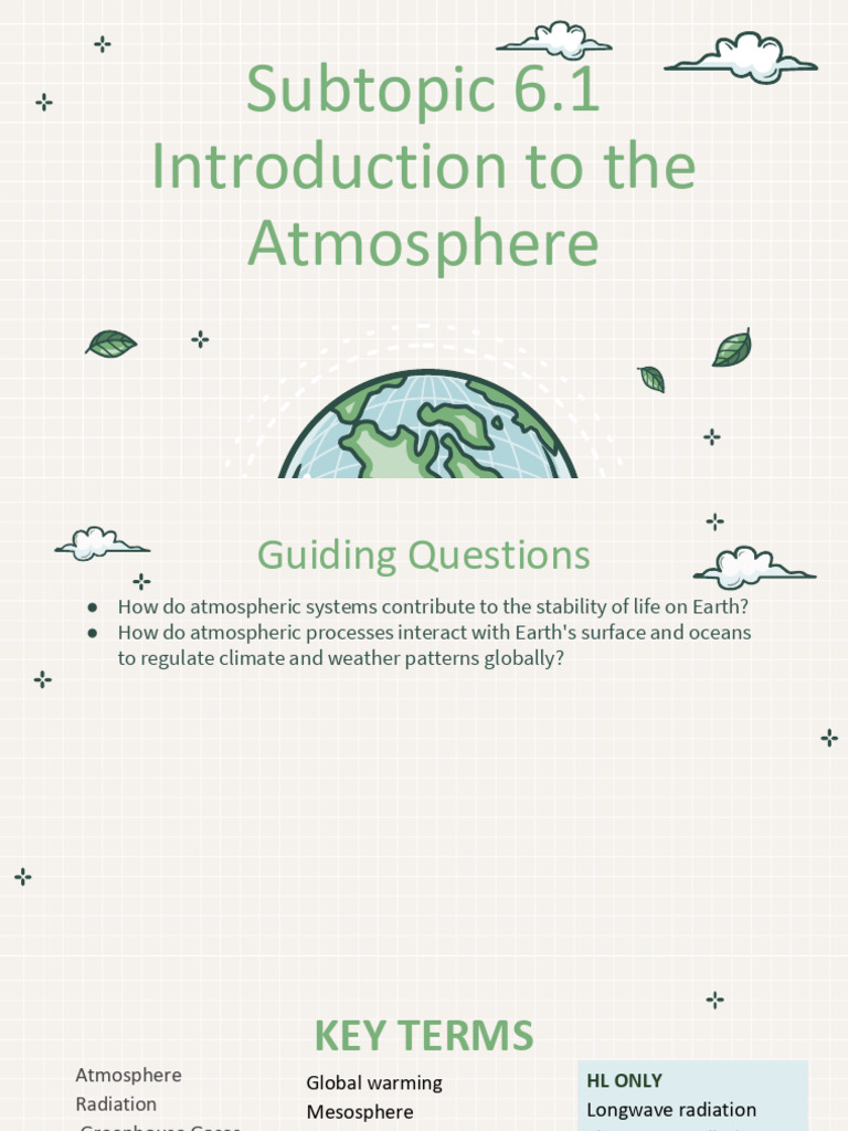 Understanding Earth's Atmospheric Systems | PDF | Greenhouse Effect ...
