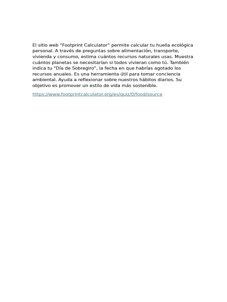 Calcula tu Huella Ecológica y Ahorra Recursos | PDF | Contaminación | Agua