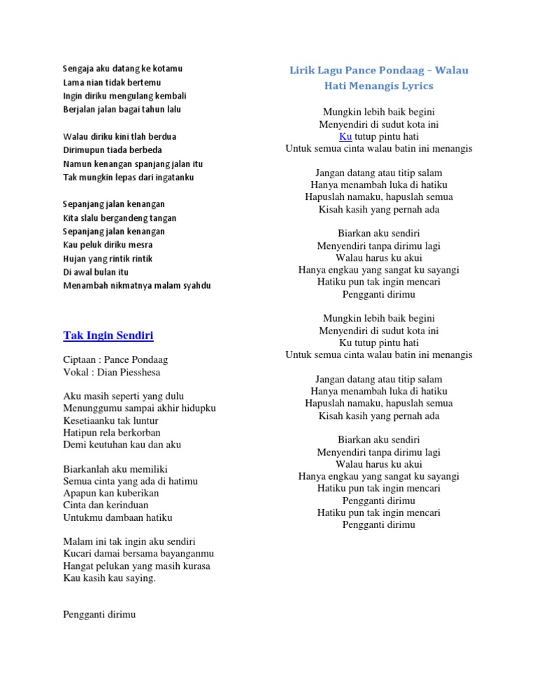 Sengaja Aku Datang Ke Kotamu