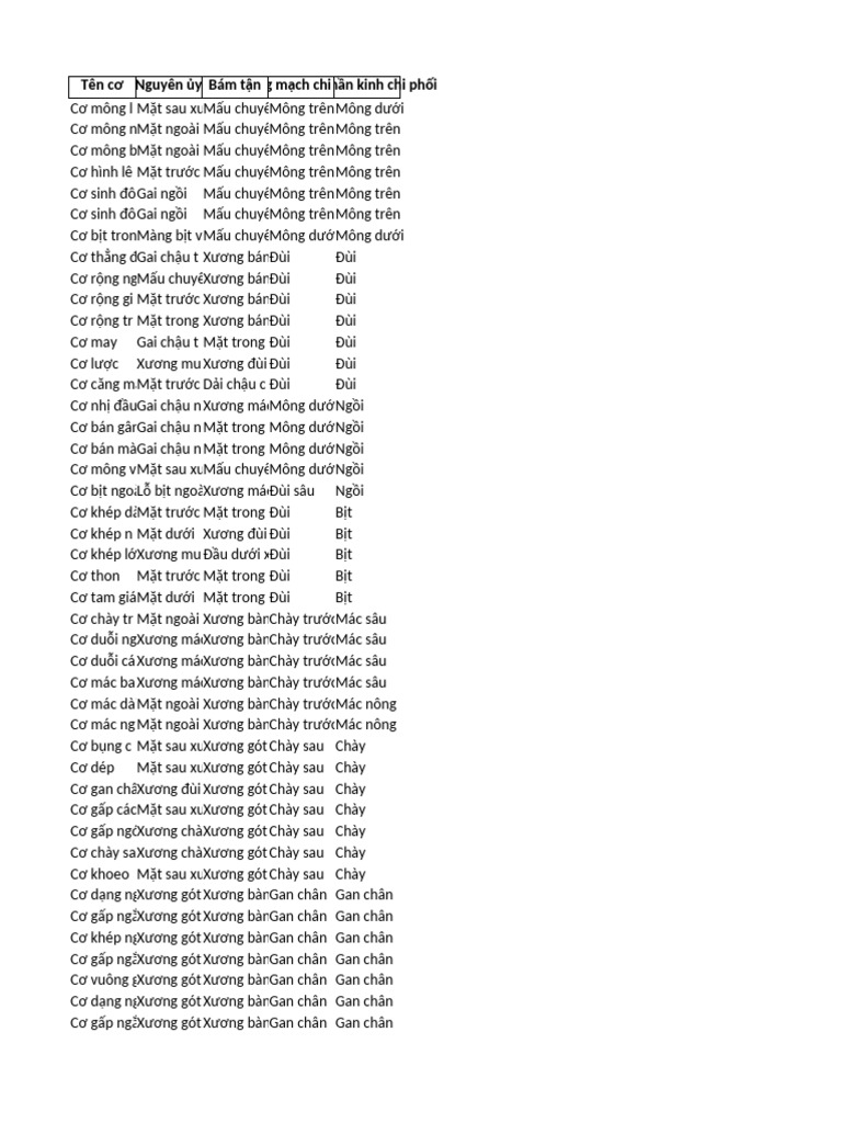46 Lower Limb Muscles | PDF