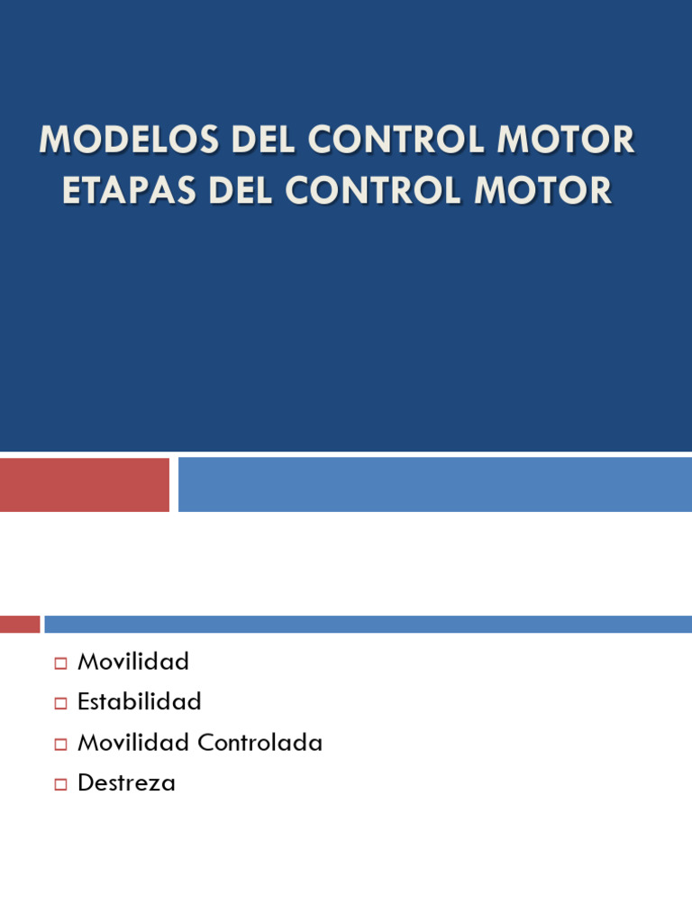 Modelos Del Control Motor | PDF