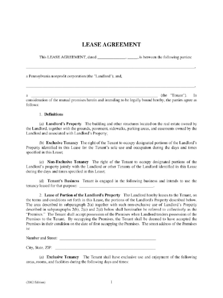 Lease Agreement | PDF