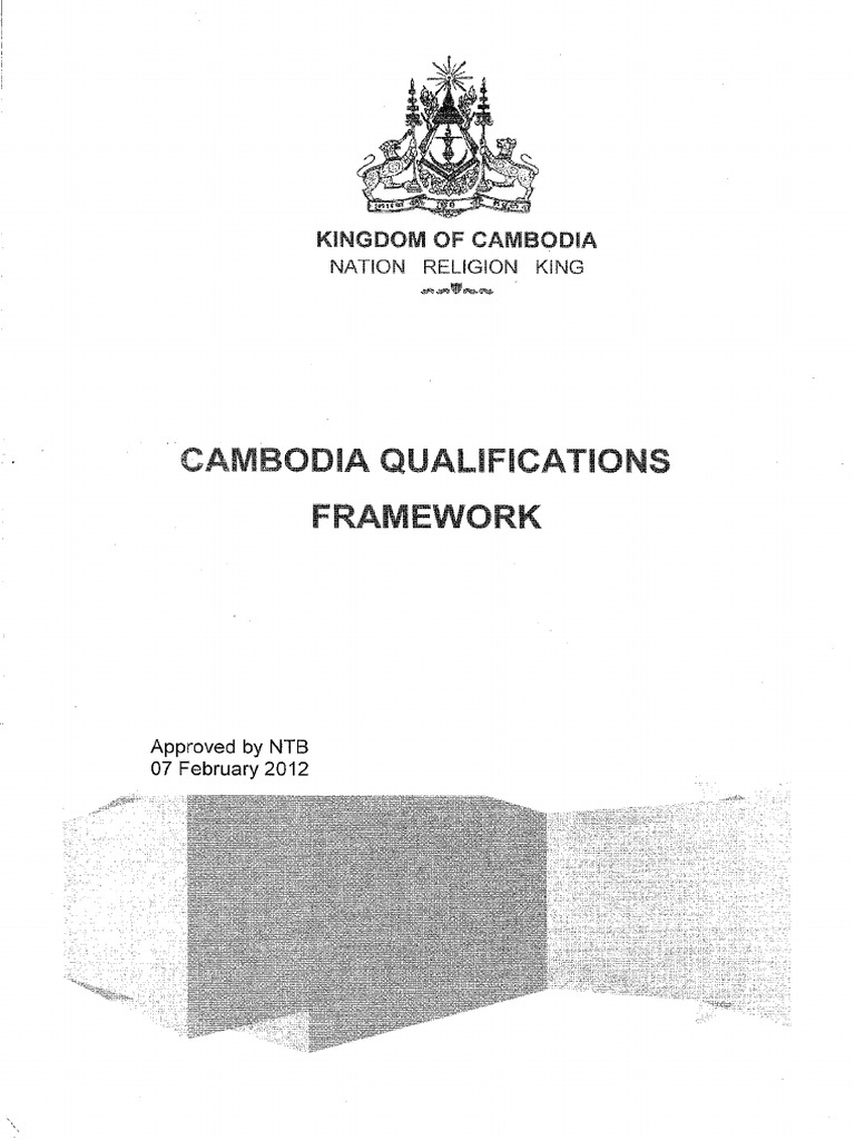 NQF - Cambodia Qualification Framework | PDF