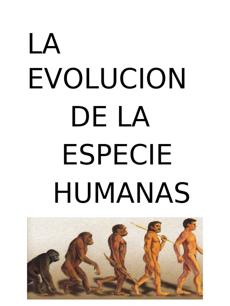 Evolución de la Especie Humana: Claves | PDF | Homo | Evolución humana