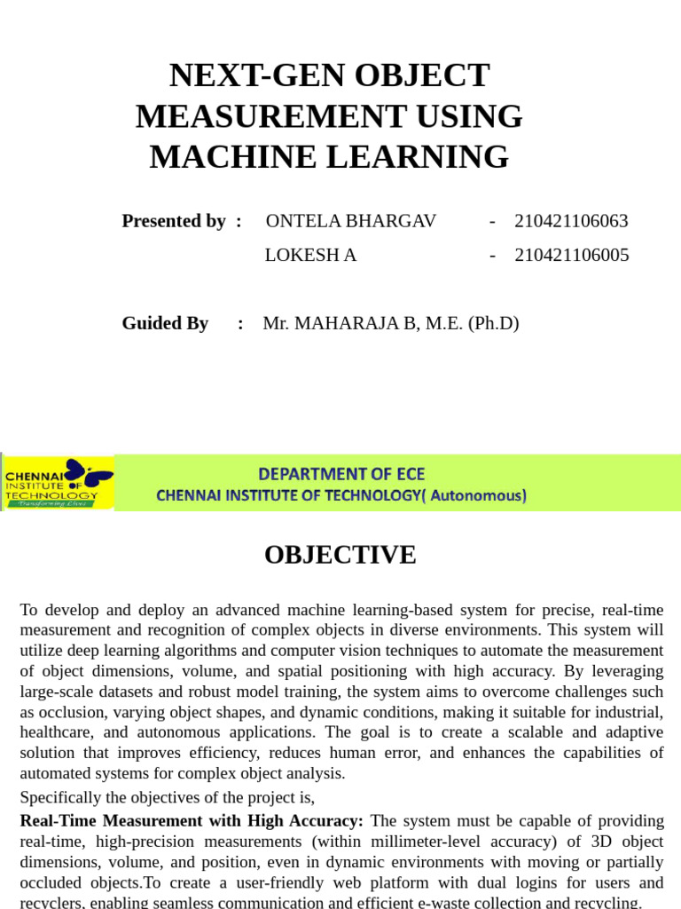 Next-Gen Machine Learning Object Measurement | PDF | Machine Learning ...