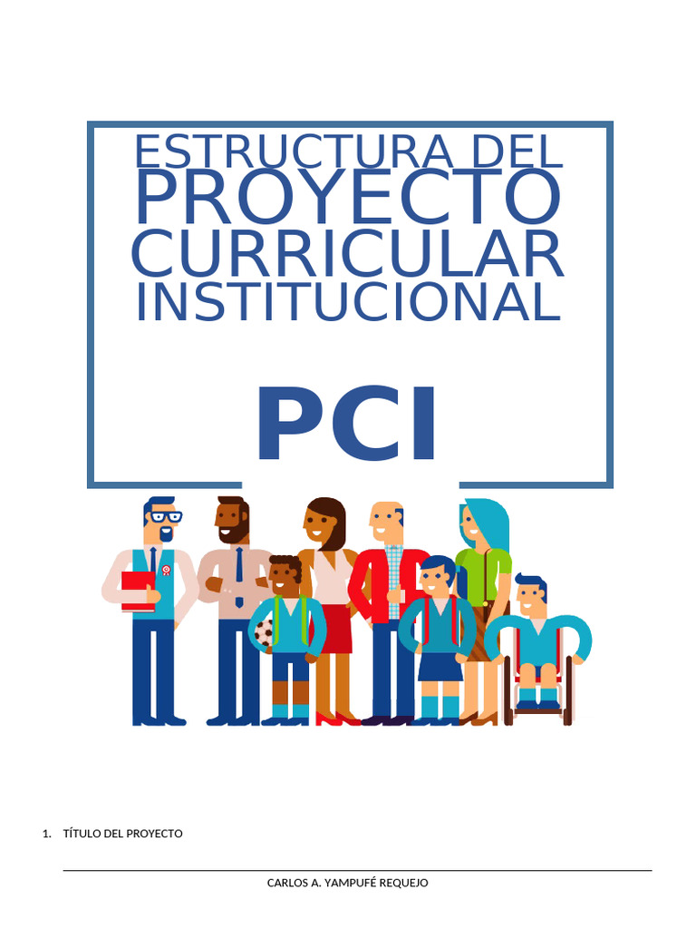 Estructura Del Pci 2019 | PDF | Aprendizaje | Plan de estudios