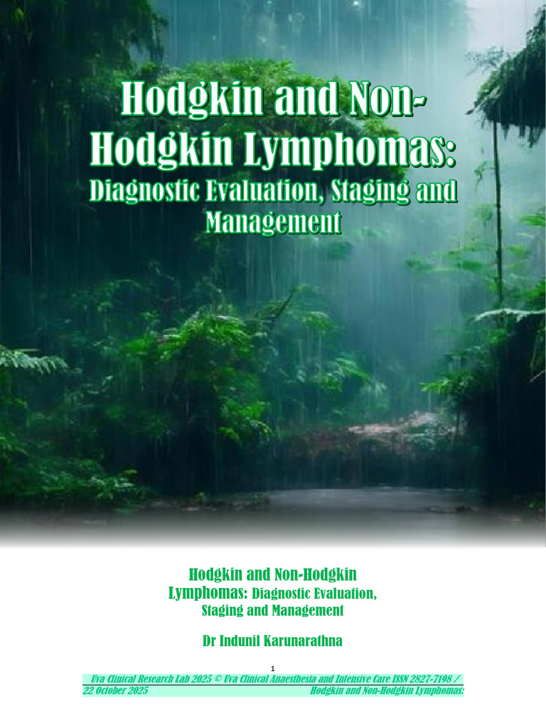 Hodgkin & Non-Hodgkin Lymphomas Guide | PDF | Lymphoma | Lymphocyte