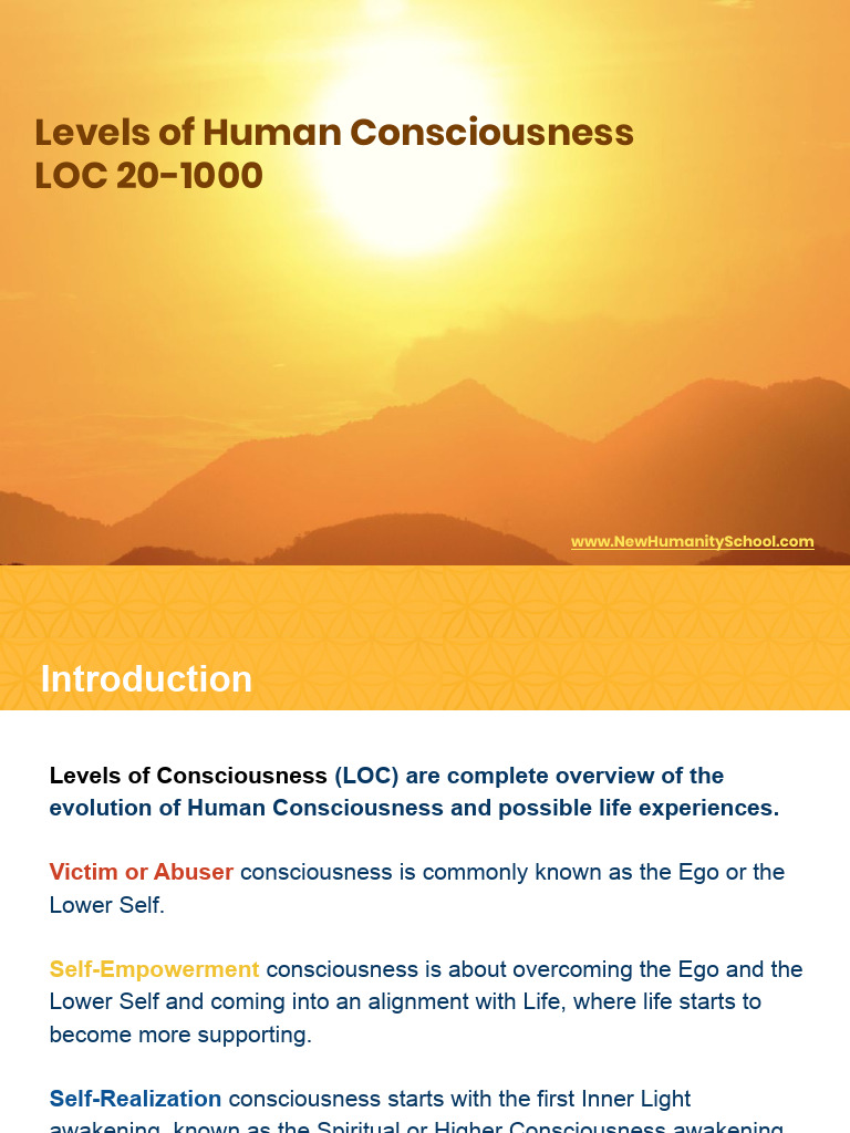 Understanding Levels of Consciousness | PDF | Consciousness | Self ...