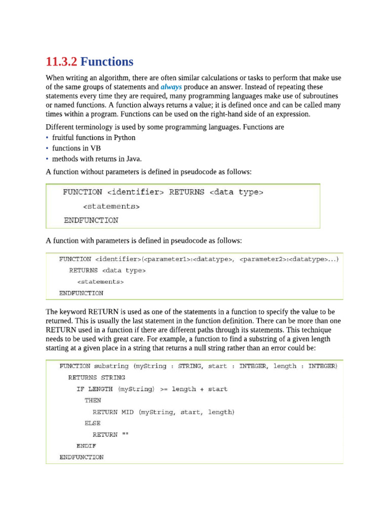 Functions | PDF