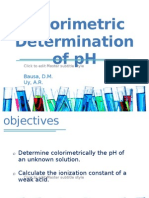 Colorimetric Determination of PH FINAL