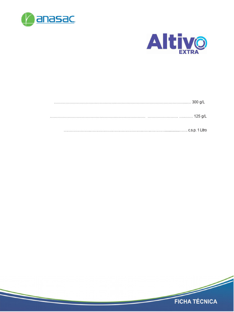 Fungicida ALTIVO EXTRA 425 SC para Cultivos | PDF | Agua