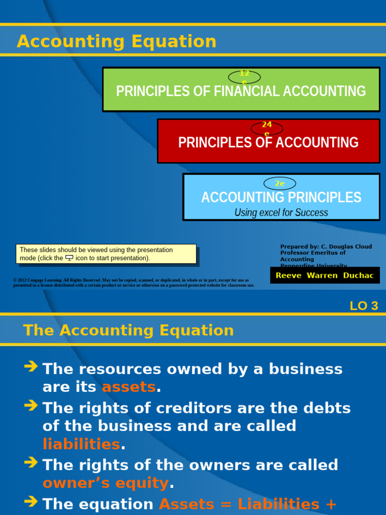 Accounting Equation | PDF | Equity (Finance) | Revenue