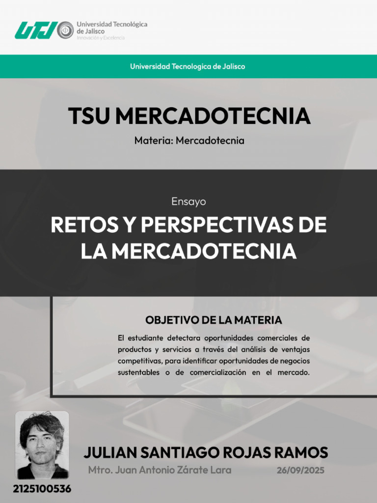 Ensayo L Retos y Perspectivas Mercadotecnia L JSRR | PDF | Marketing ...