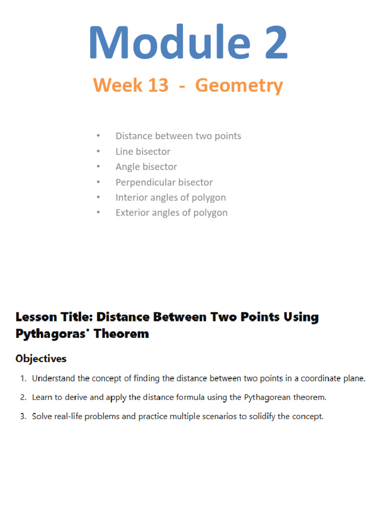 M2W13 Geometry | PDF
