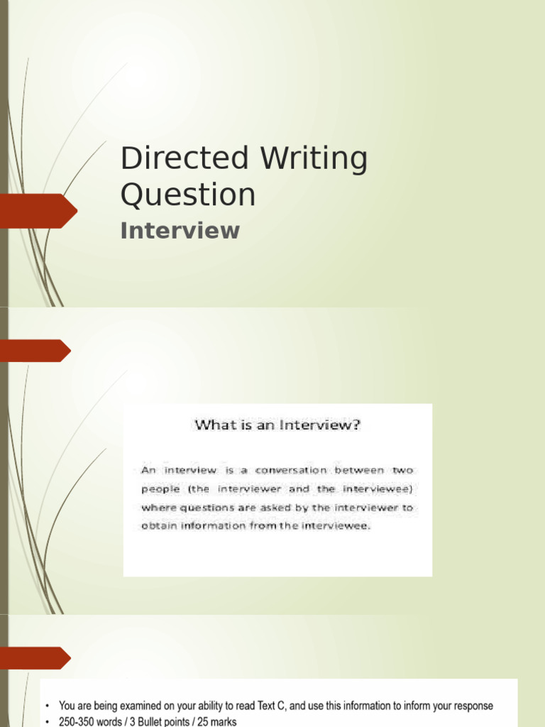 Interview Writing Guide: PAFT Explained | PDF
