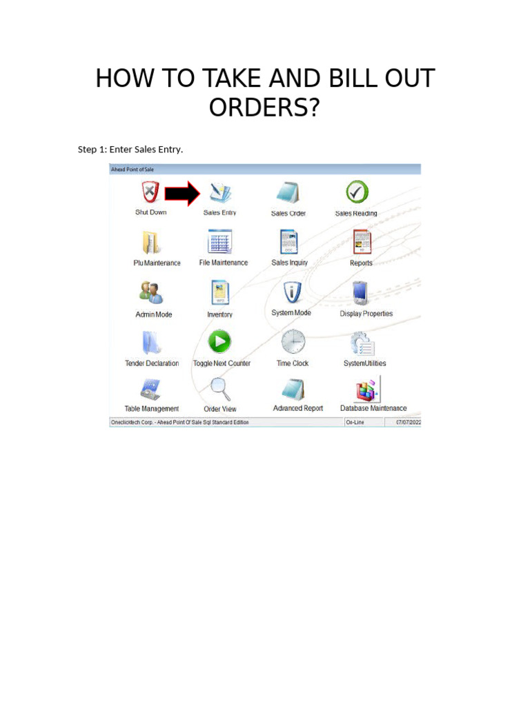 Guide to Processing Restaurant Orders | PDF