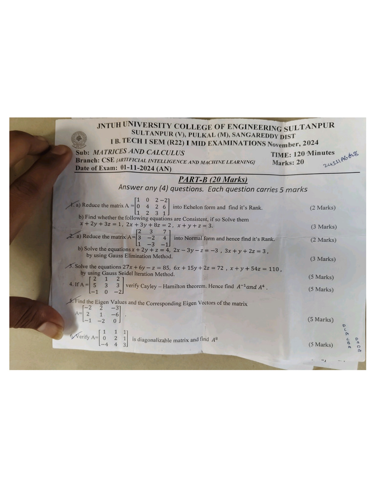 Sem 1 Mid 1 | PDF