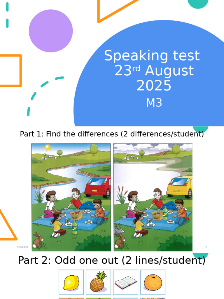 Speaking Test Format and Questions | PDF