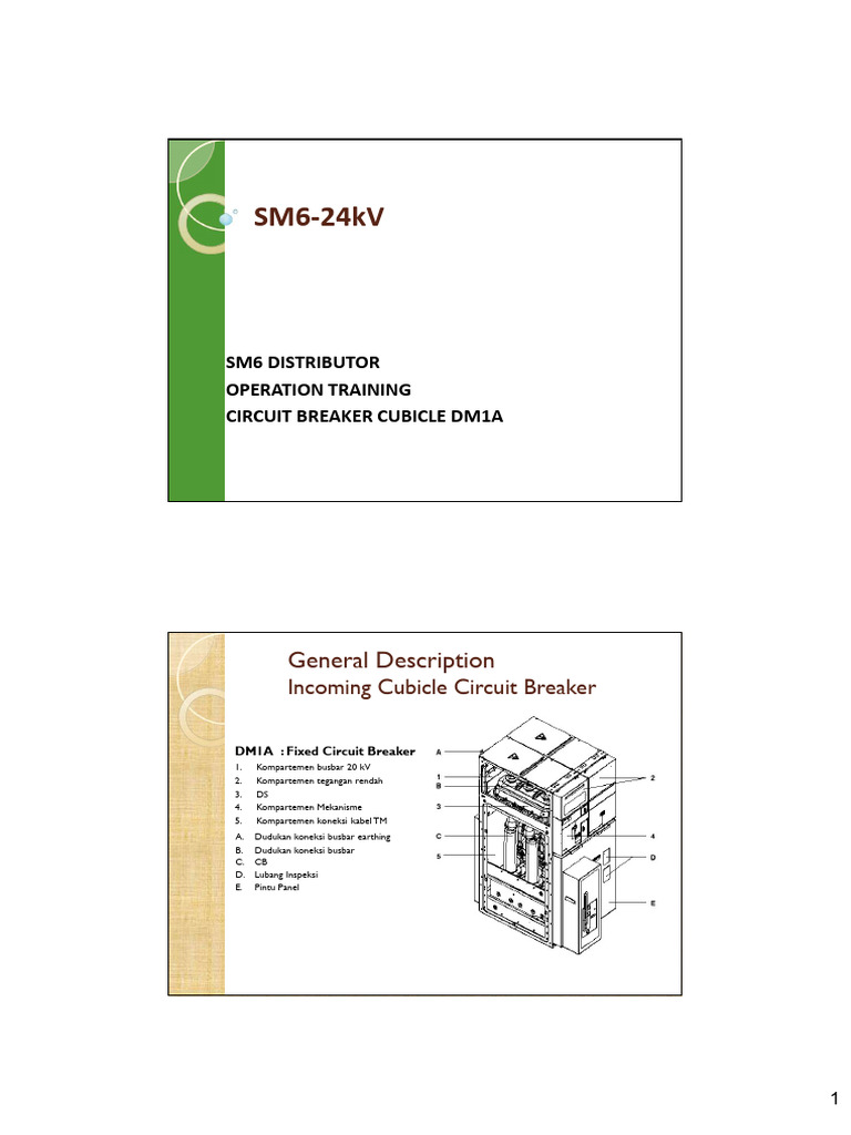 Pelatihan Operasi Cubicle DM1A 24kV | PDF