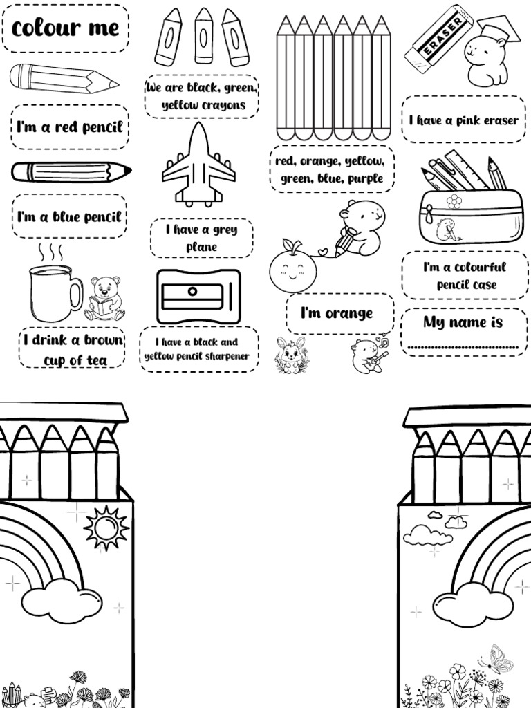 Colorful Art Supplies Poem | PDF