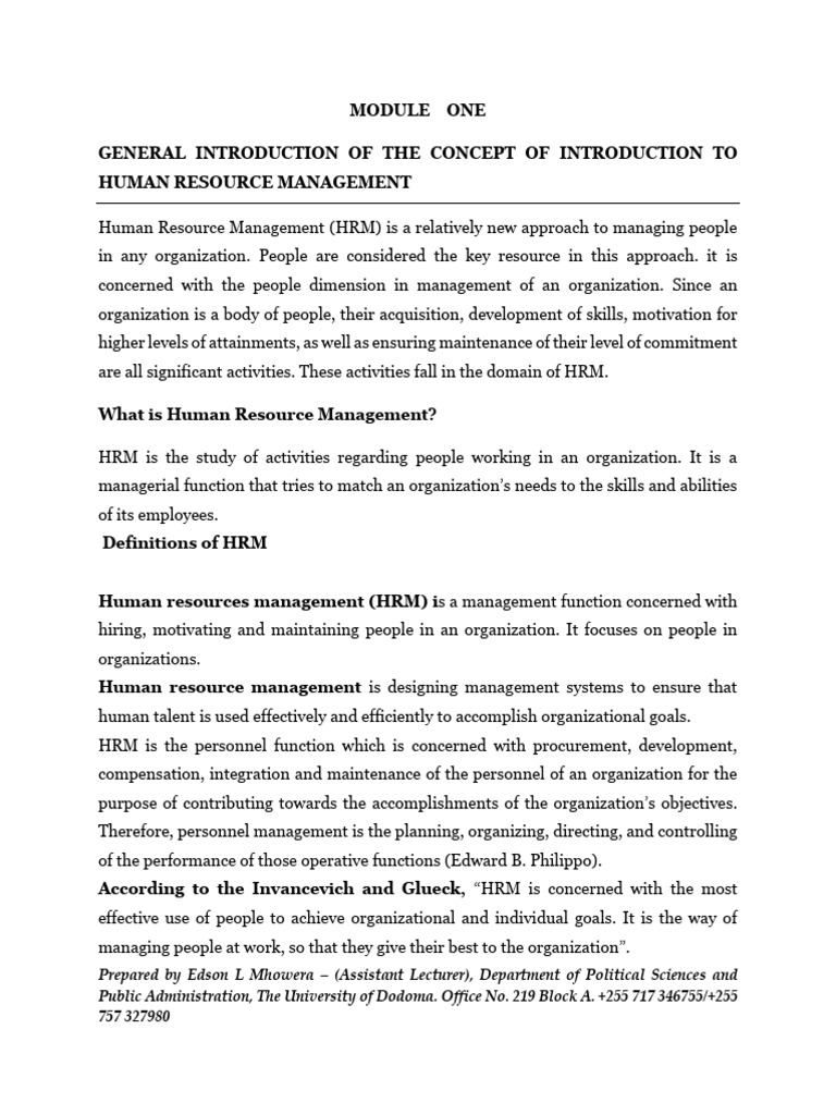 HRM | PDF | Human Resource Management | Human Resources