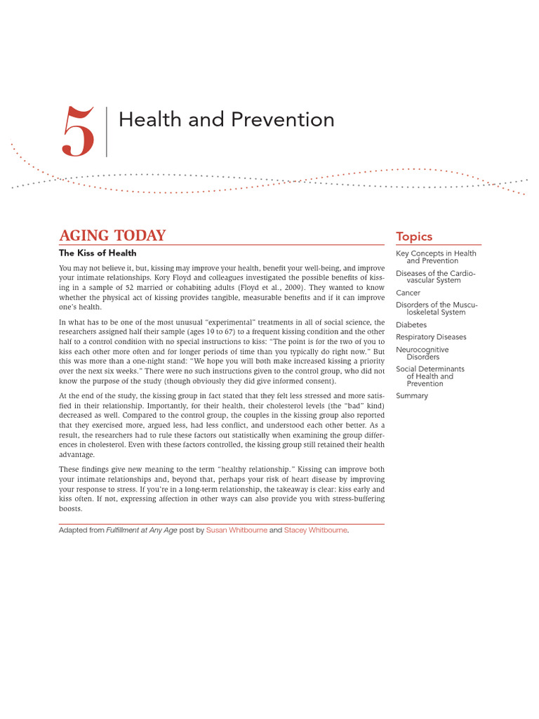 Chapter 5 Health and Prevention | PDF | Cardiovascular Diseases | Heart